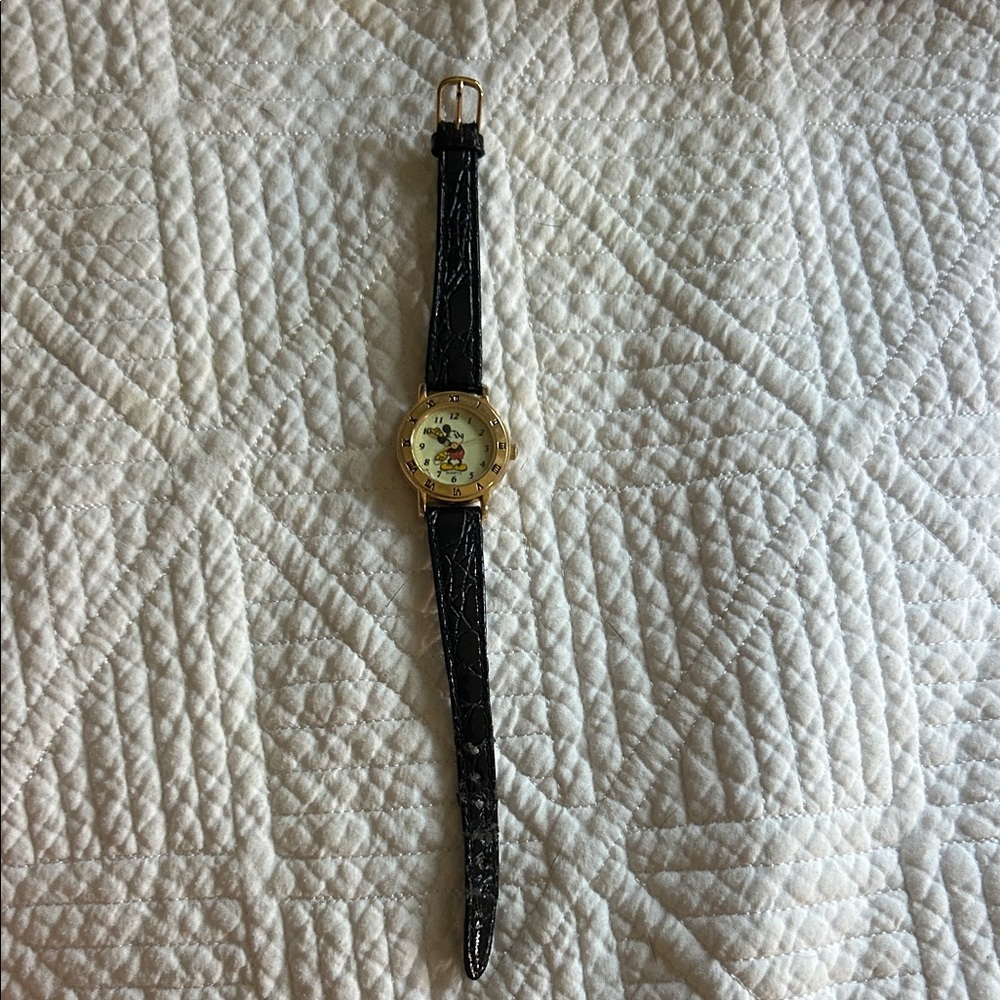 Black and Gold disney Women's Watch